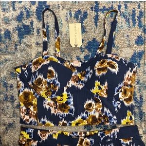 Floral two piece pant set